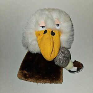 VTG Carousel By Guy Eagle Eating Man Leg Plush Golf Club Putter Cover Puppet